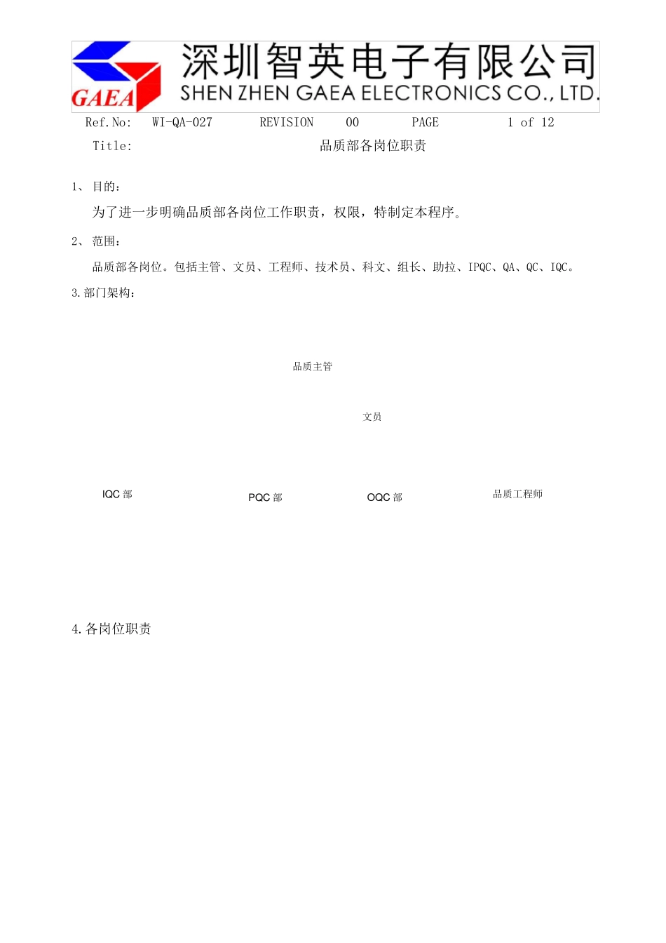 品质部各岗位职责_第2页