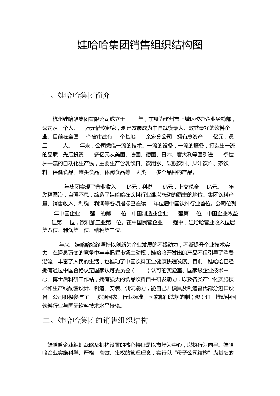 哇哈哈销售组织优化图_第1页