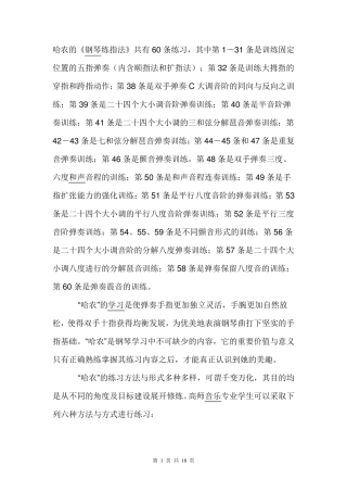 哈农钢琴练指法练习曲