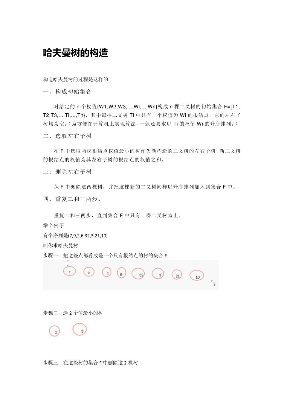 哈夫曼树的构造_第1页