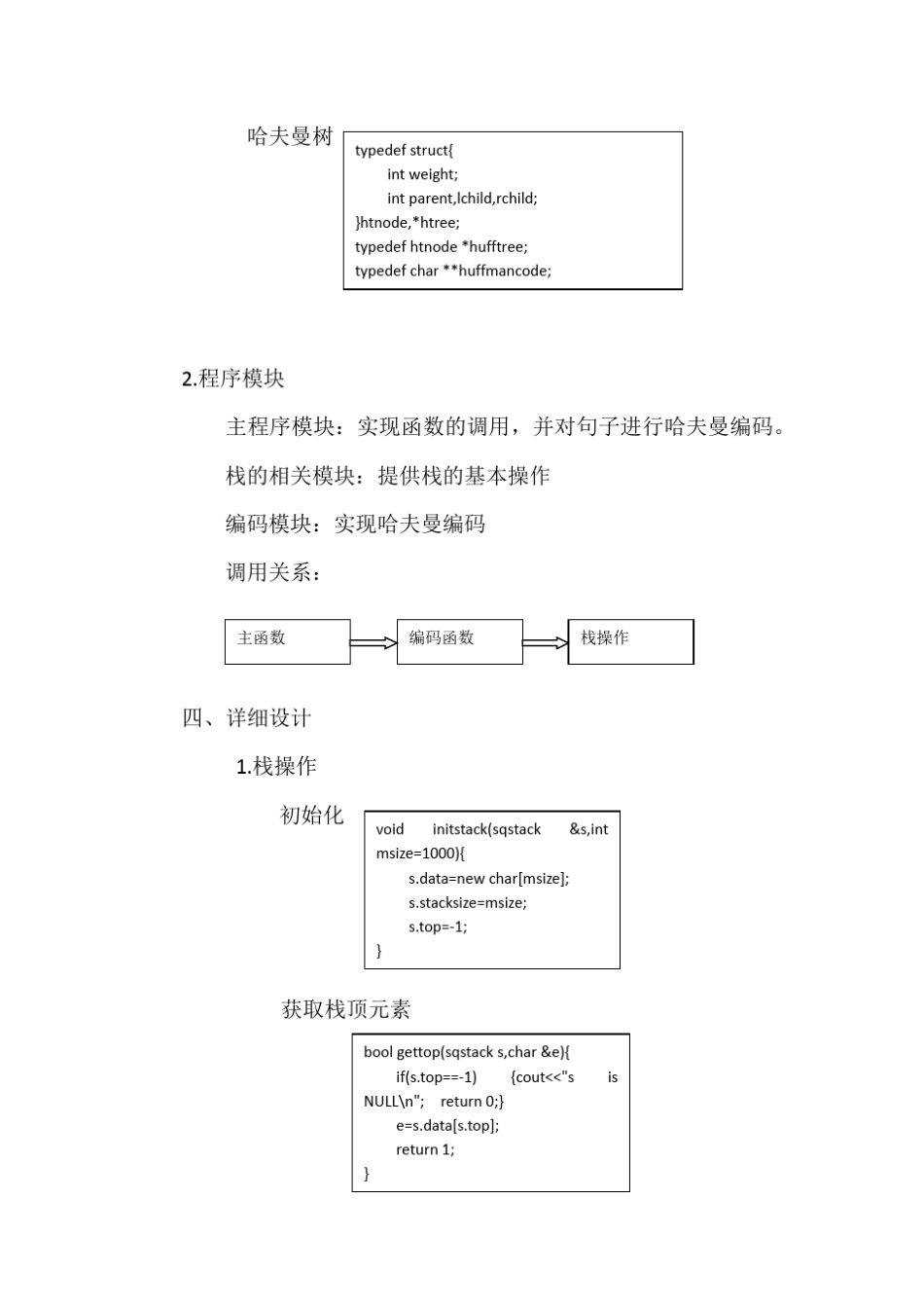 哈夫曼编码的实验报告_第2页