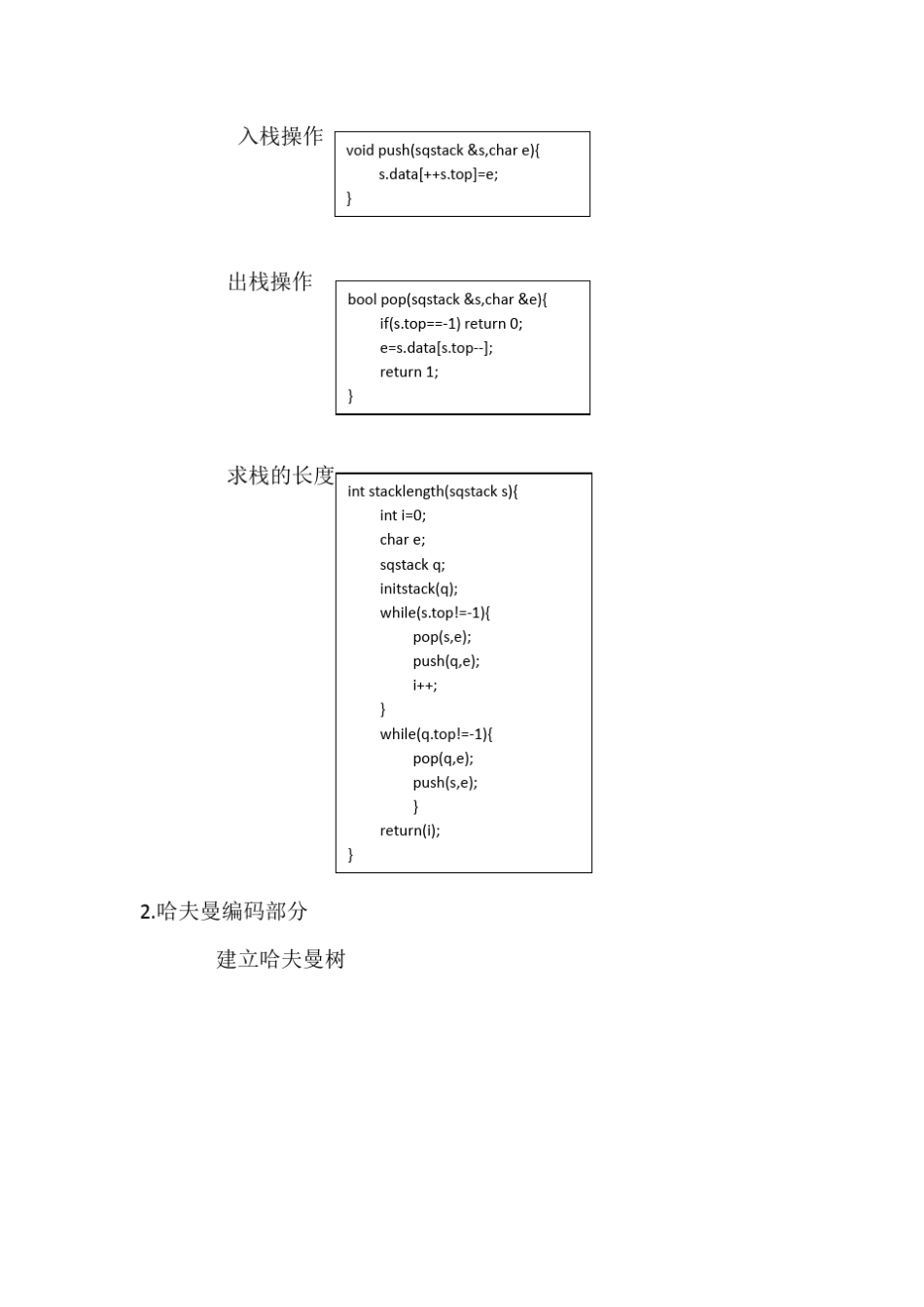 哈夫曼编码的实验报告_第3页