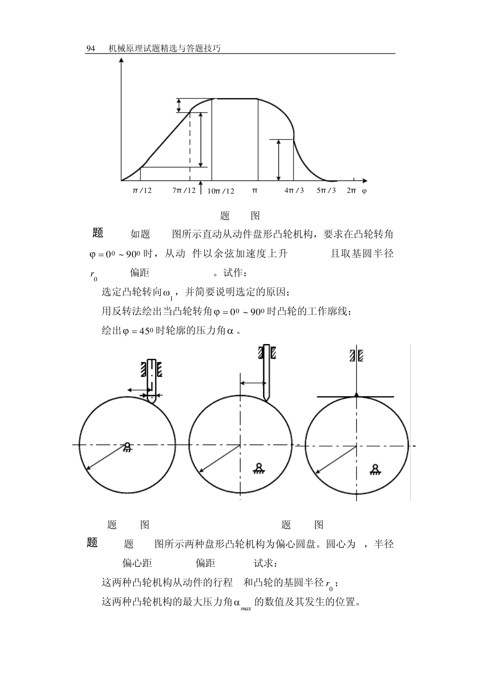 哈工大机械原理考研第3章复习思考题与习题_第3页