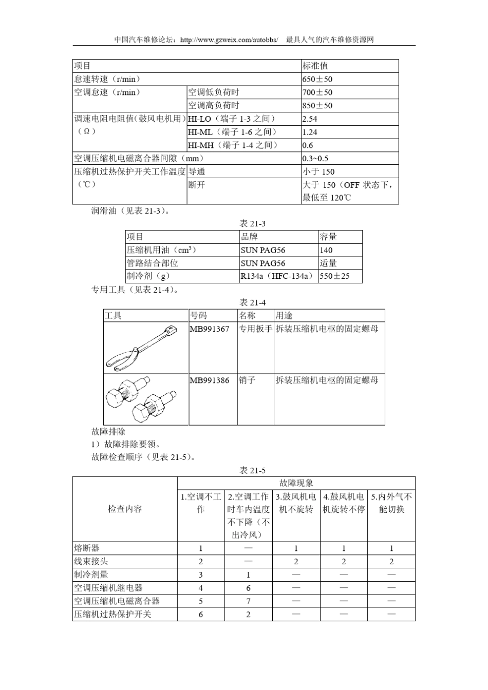 哈飞赛马全车维修手册第21章空调_第2页