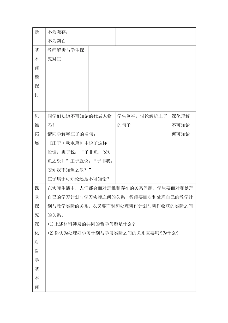 哲学的基本问题教案_第3页