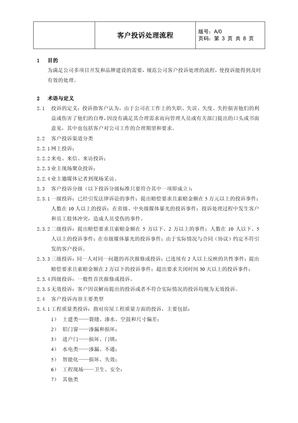 商业地产客户投诉处理流程_第3页