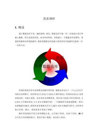 商业智能BI项目—需求调研方法