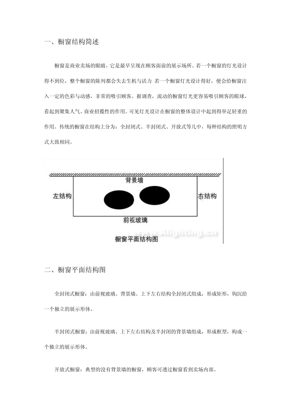 商业空间商场橱柜橱窗照明设计方案_第2页