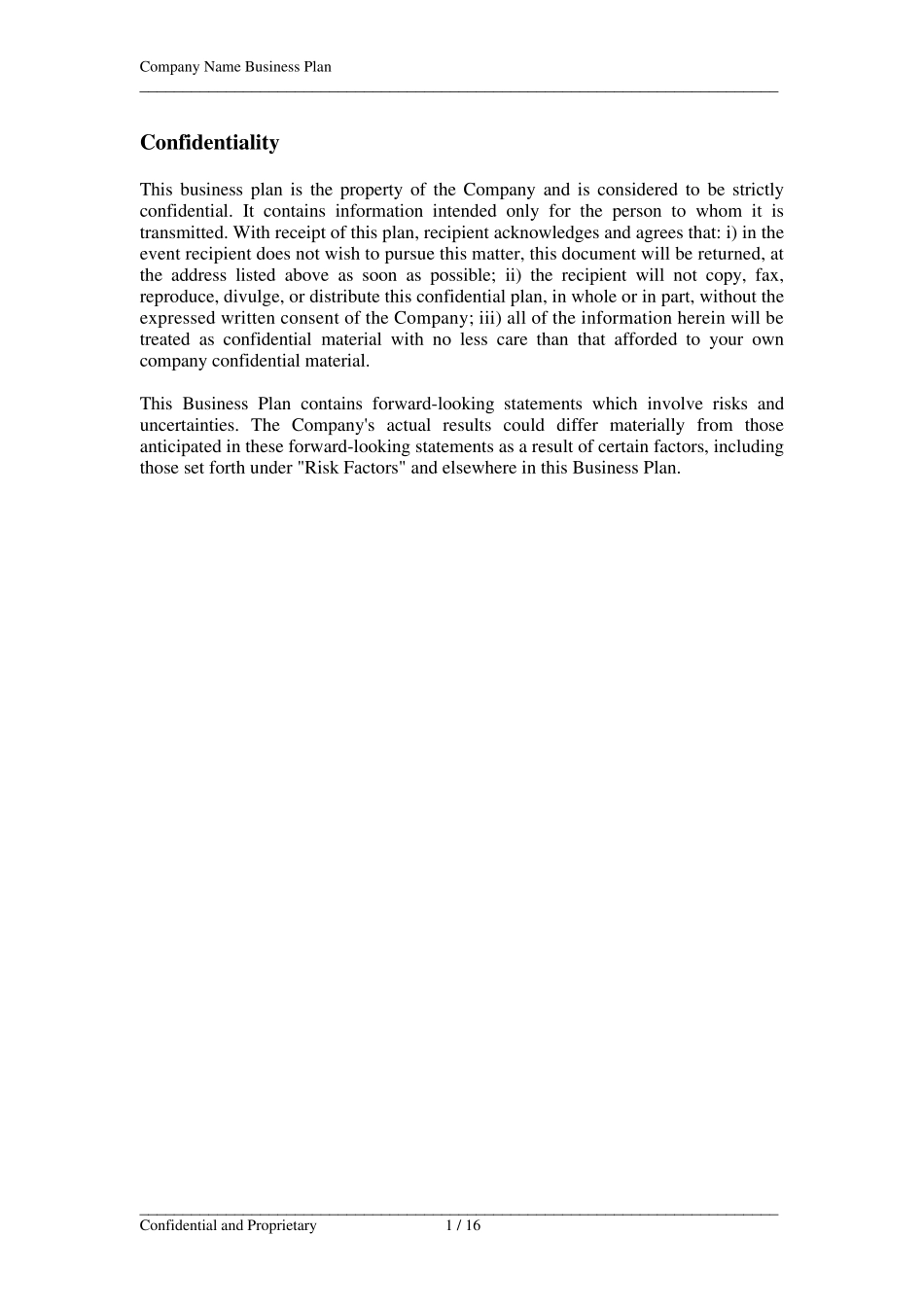 商业计划书英文模版_第2页