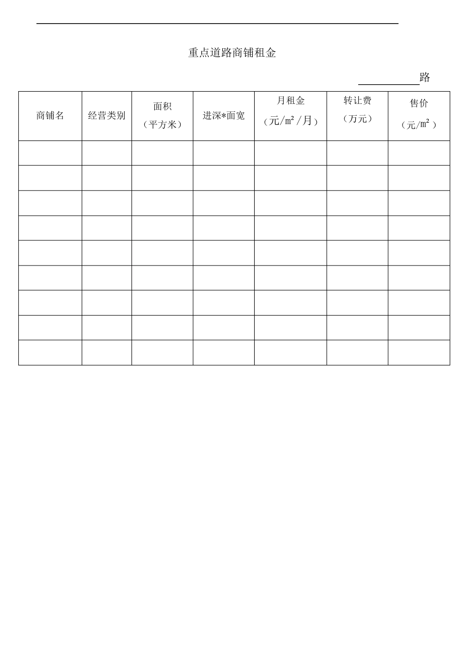 商业调研表格_第3页
