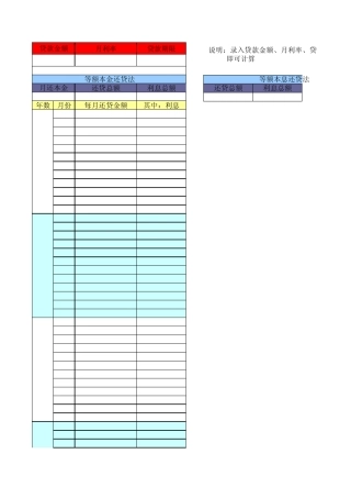 商业贷款利息计算器