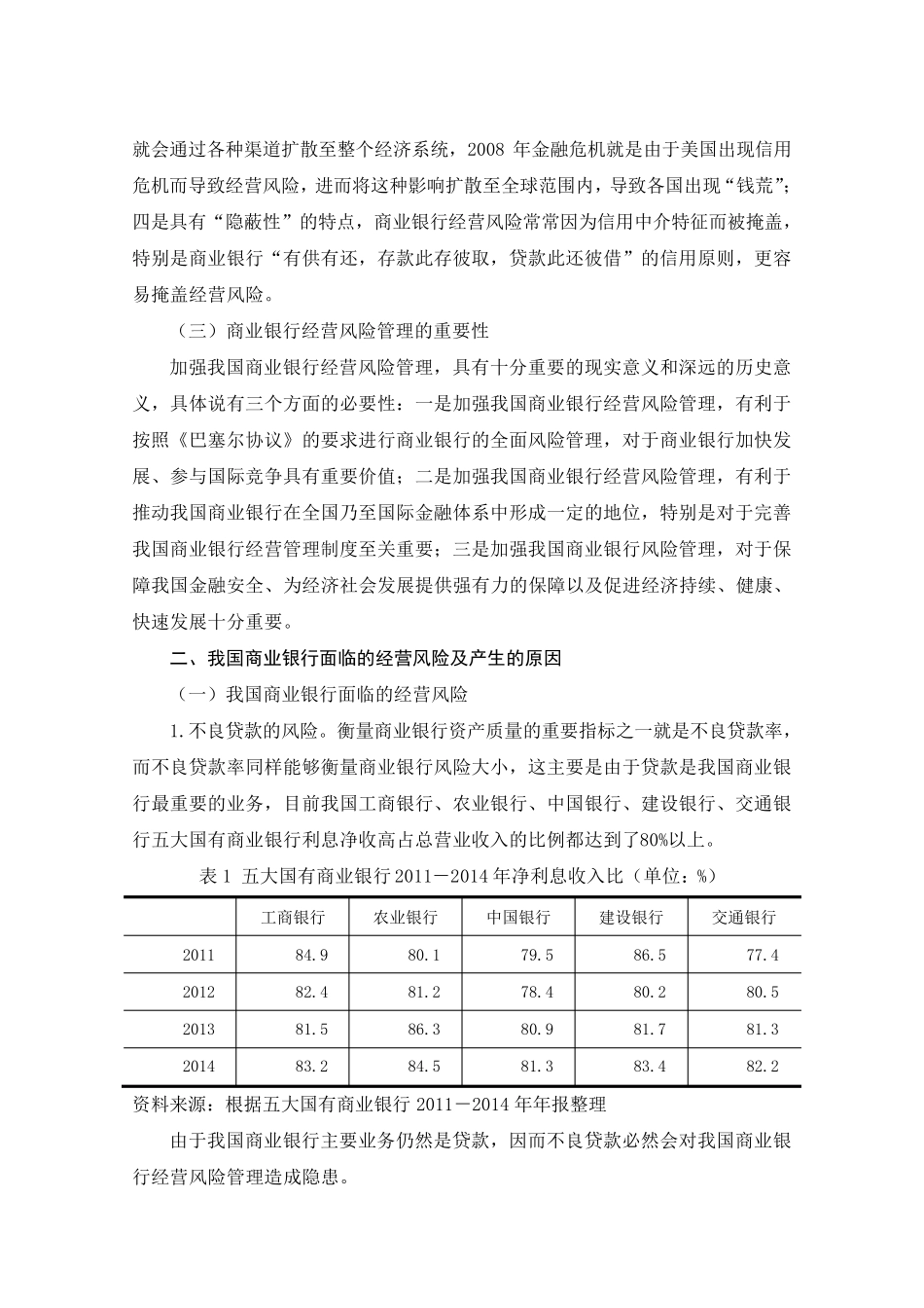 商业银行在经营活动中可能遇到的风险及规避措施_第2页
