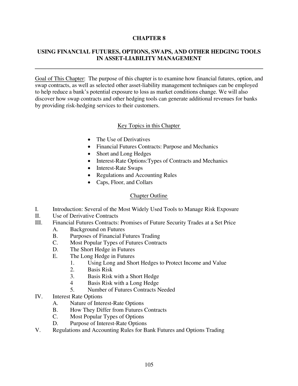 商业银行管理ROSE7e课后答案chapter_08_第1页