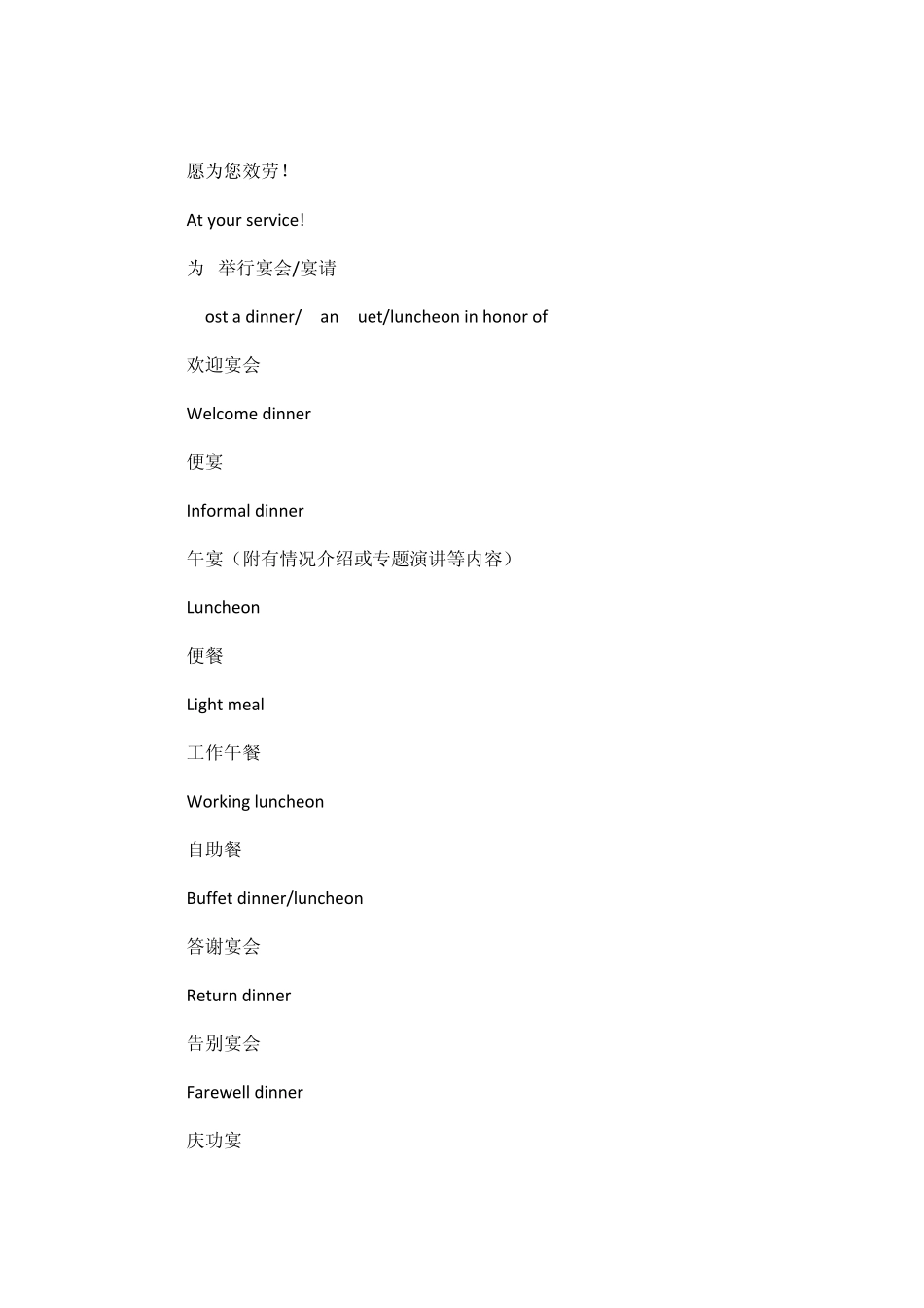 商务口语客套话_第3页