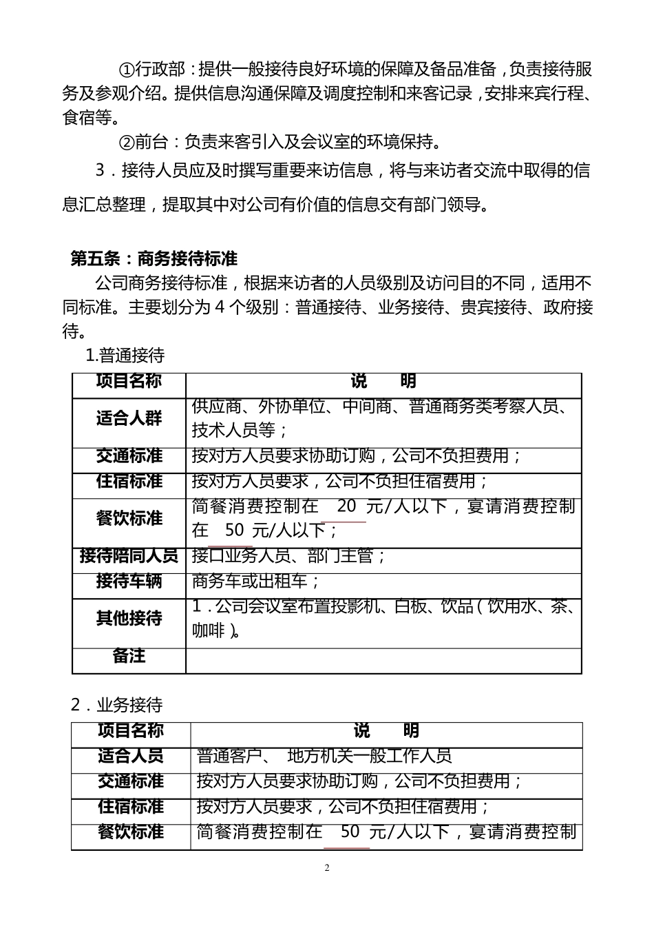 商务接待(新标准)_第2页