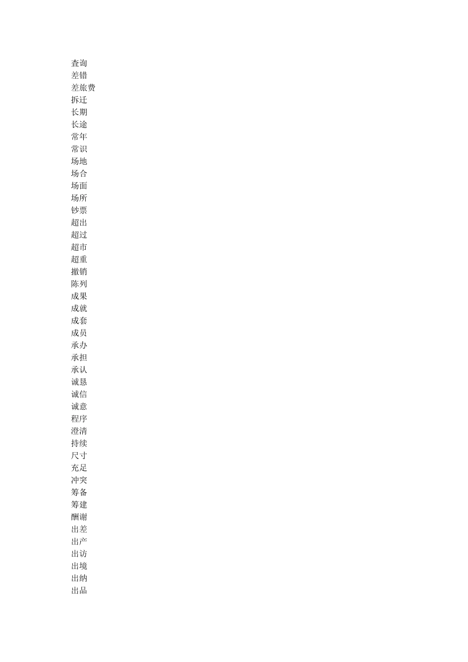 商务汉语常用词表_第3页