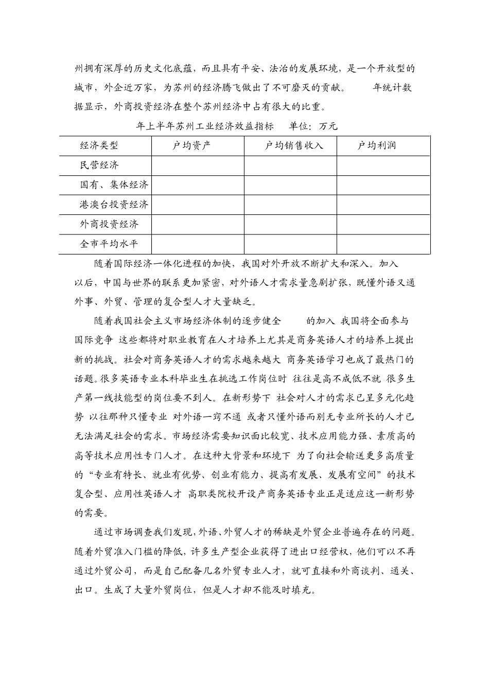 商务英语专业论证报告_第3页
