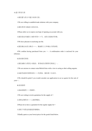 商务英语信函写作精华