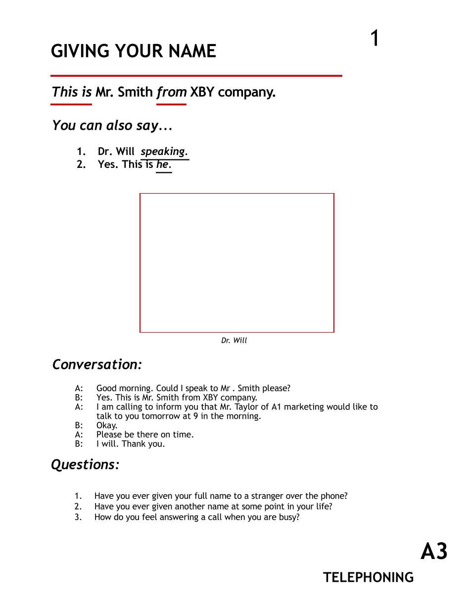 商务英语口语教材telephoning_第3页