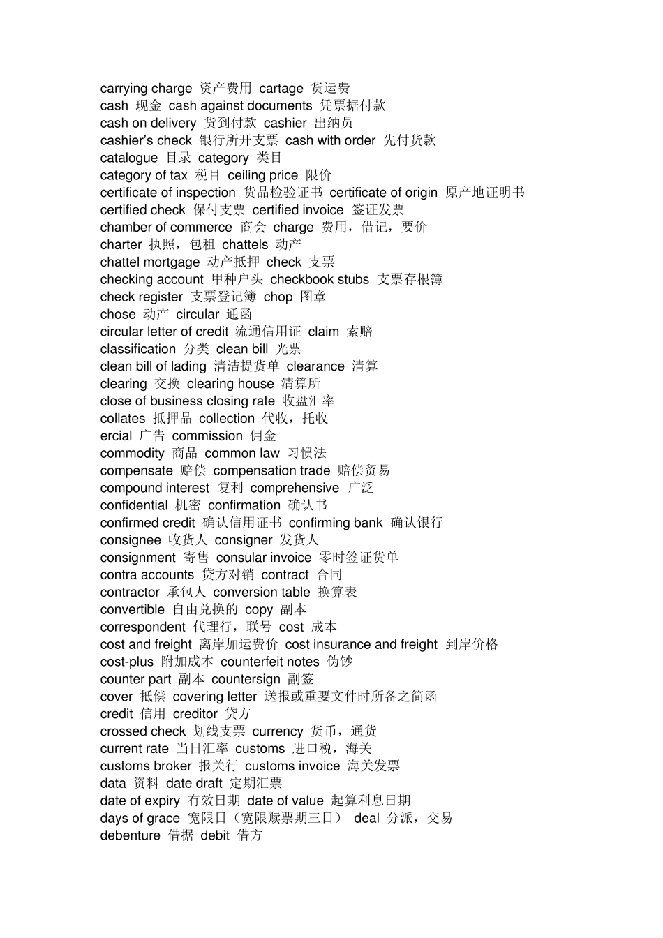 商务英语词汇_第2页