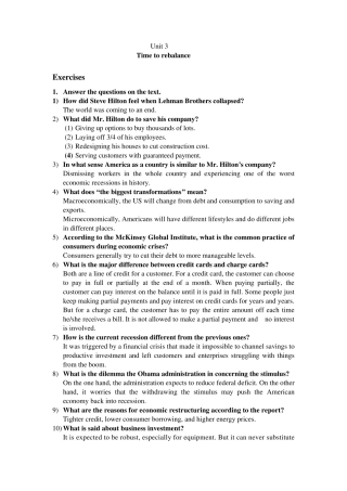 商务英语阅读(第二版)王关富Unit3Timetorebalanc课后答案e