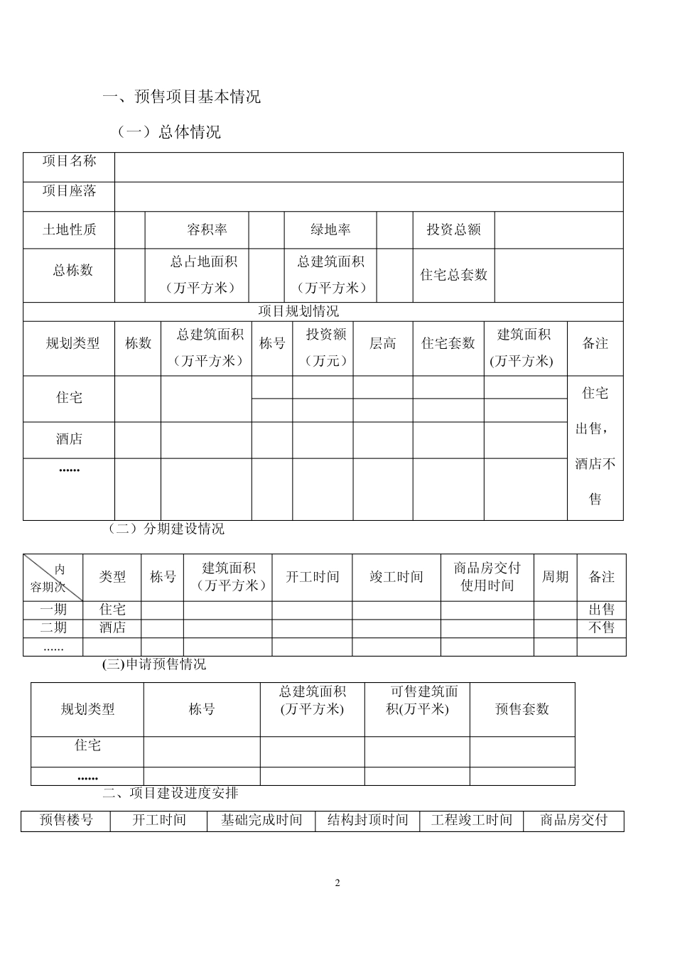 商品房预售方案(示范文本)_第2页