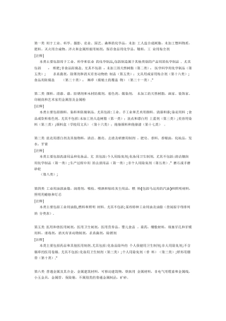 商标分类表(共45类,包含注释)