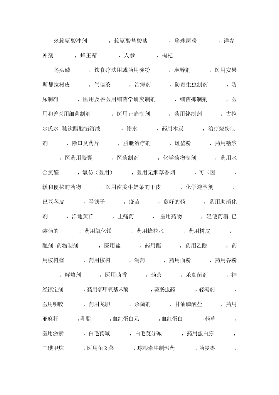 商标分类表(第十版)第五类_第2页