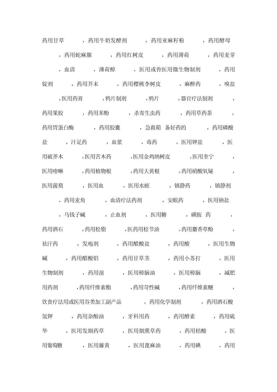 商标分类表(第十版)第五类_第3页