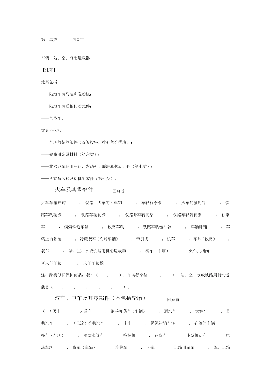 商标注册分类第12类_第1页