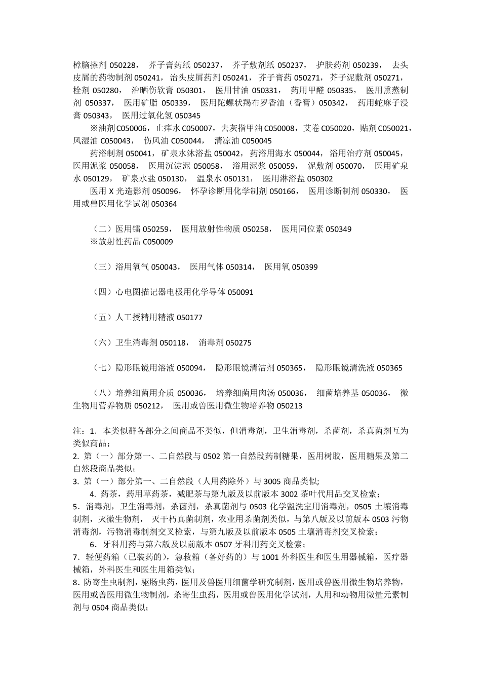 商标注册第5类详细列表_第3页