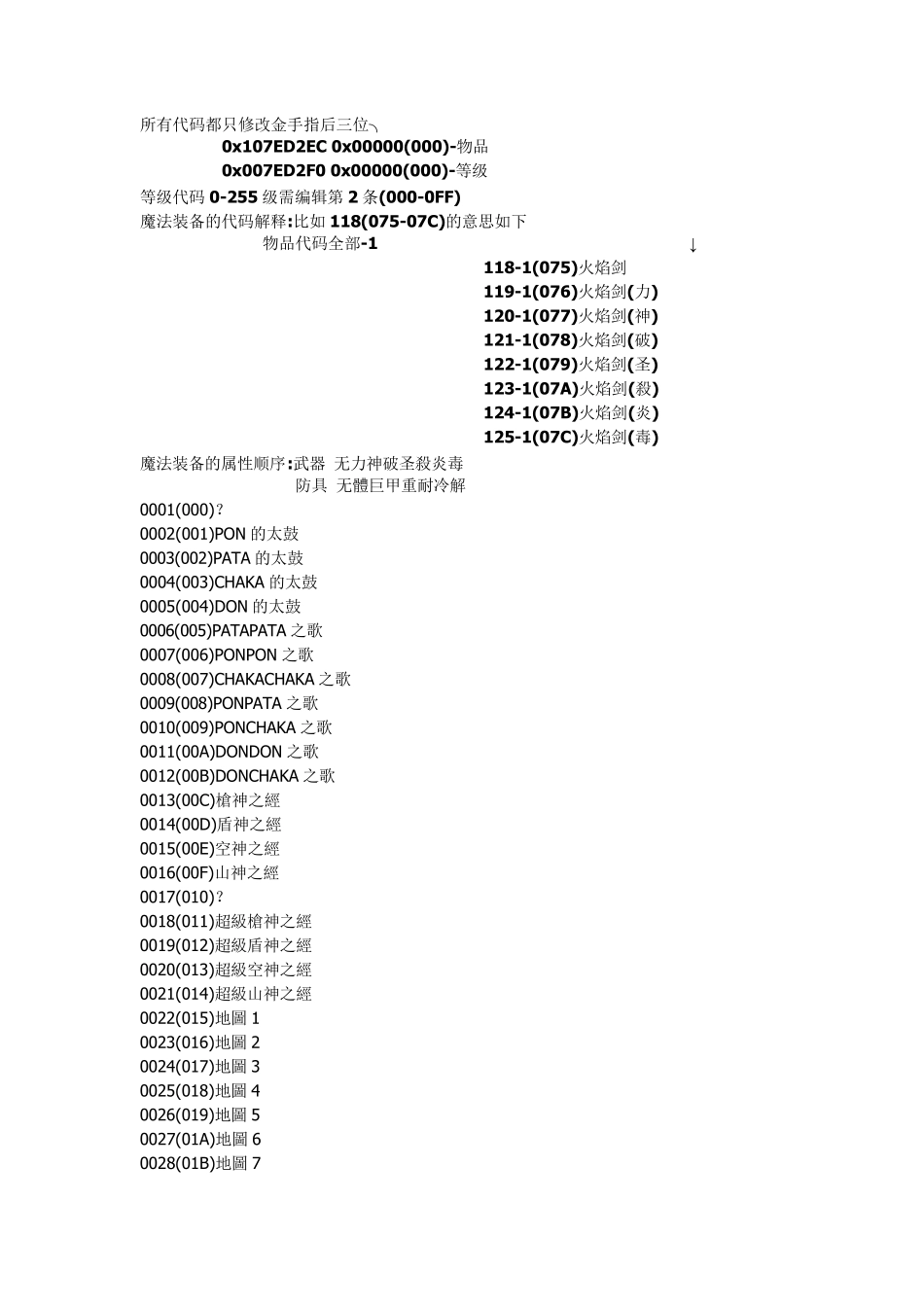 啪嗒砰3全物品宝箱金手指代码_第1页
