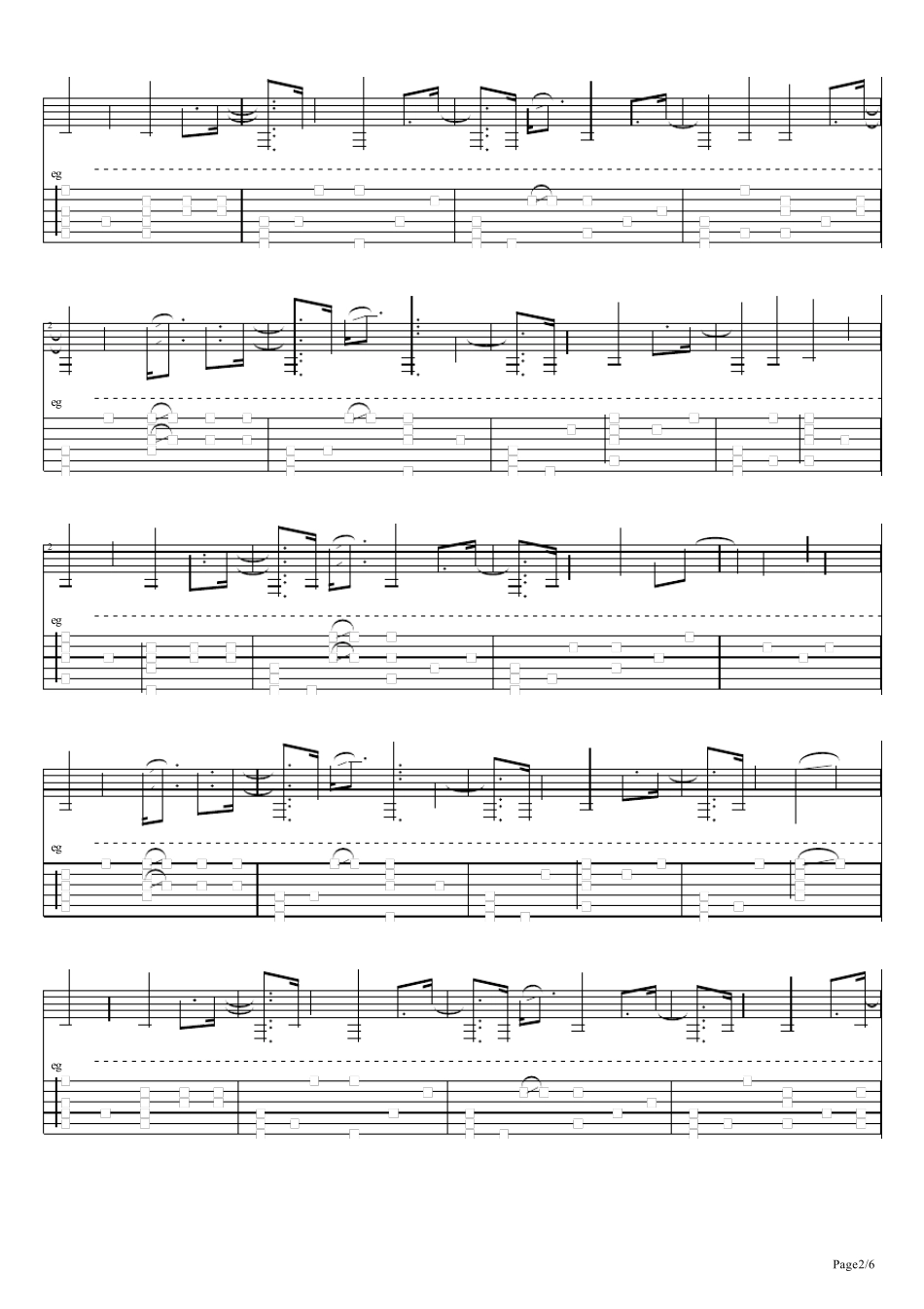 善的牧者指弹吉他谱_第2页