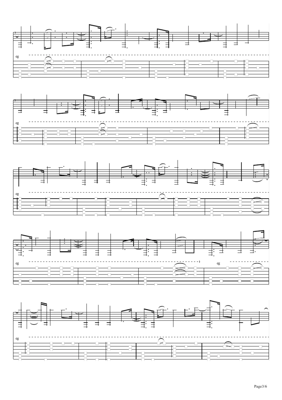 善的牧者指弹吉他谱_第3页