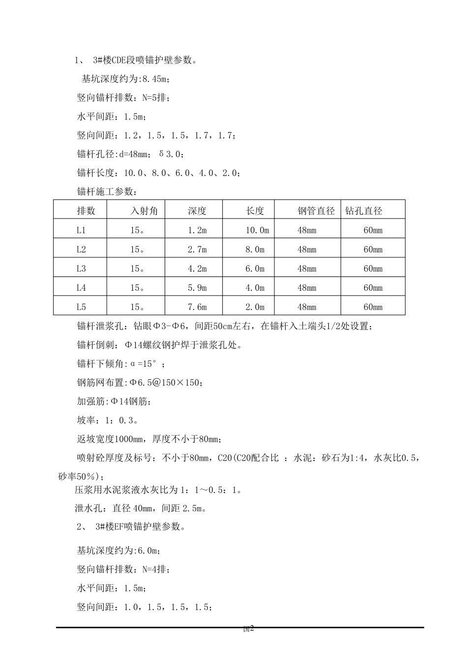 喷锚支护专项施工方案_第3页