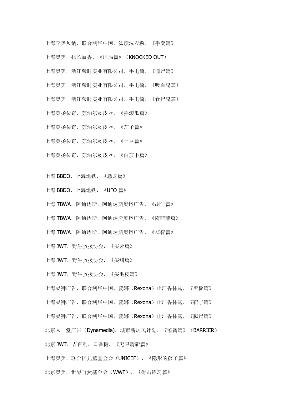 嘎纳广告节2008戛纳广告节奥美中国获奖作品_第3页