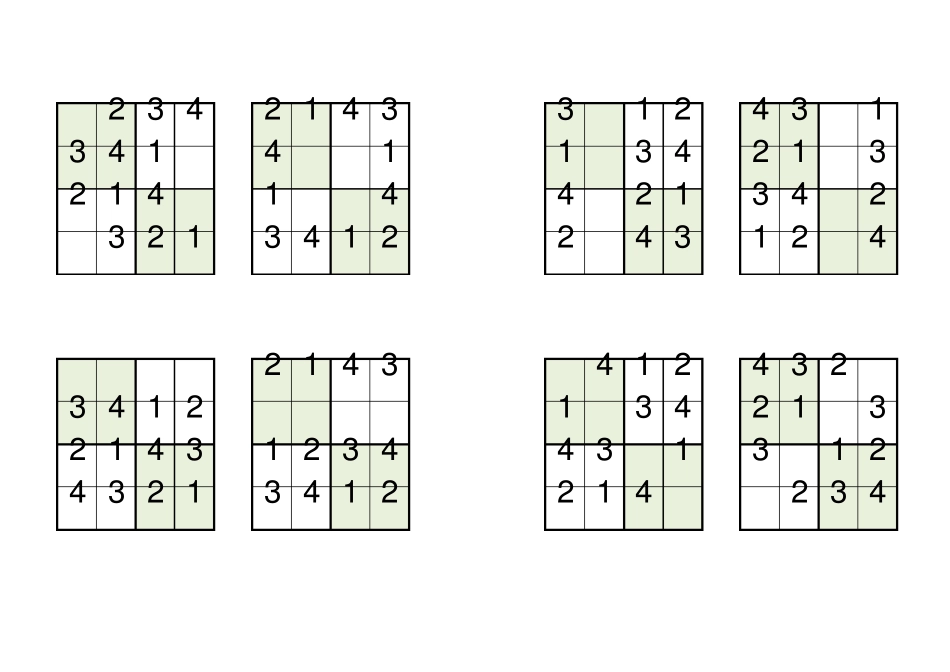 四宫格数独练习192题幼儿园及小学低年级联系(A4直接打印每页8题)_第1页