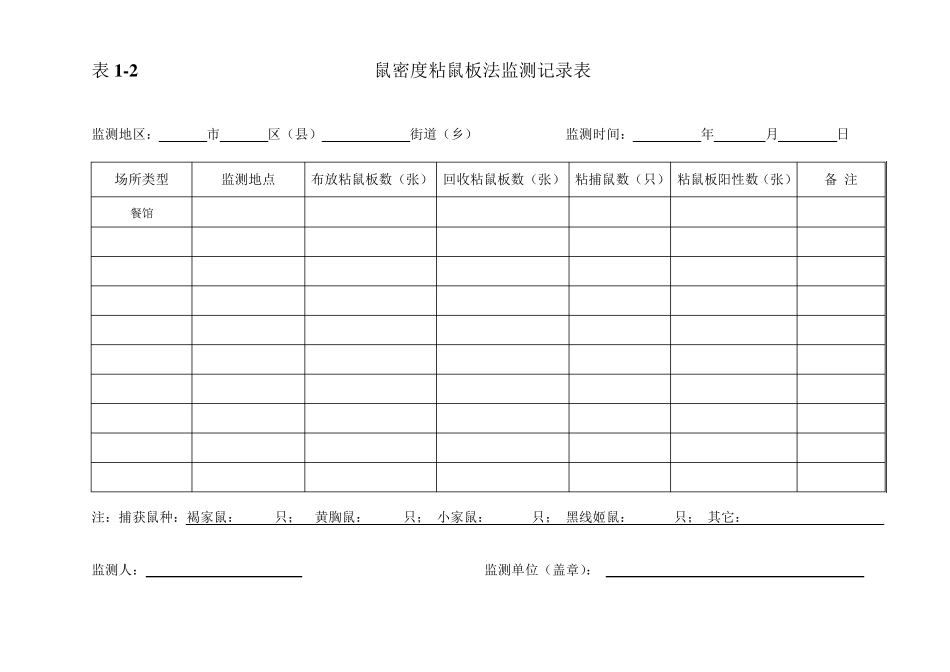 四害密度检测表_第3页