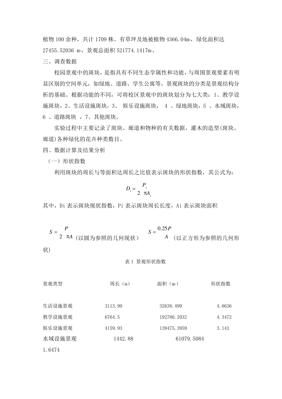 四川农业大学成都校区景观组分调查报告_第2页