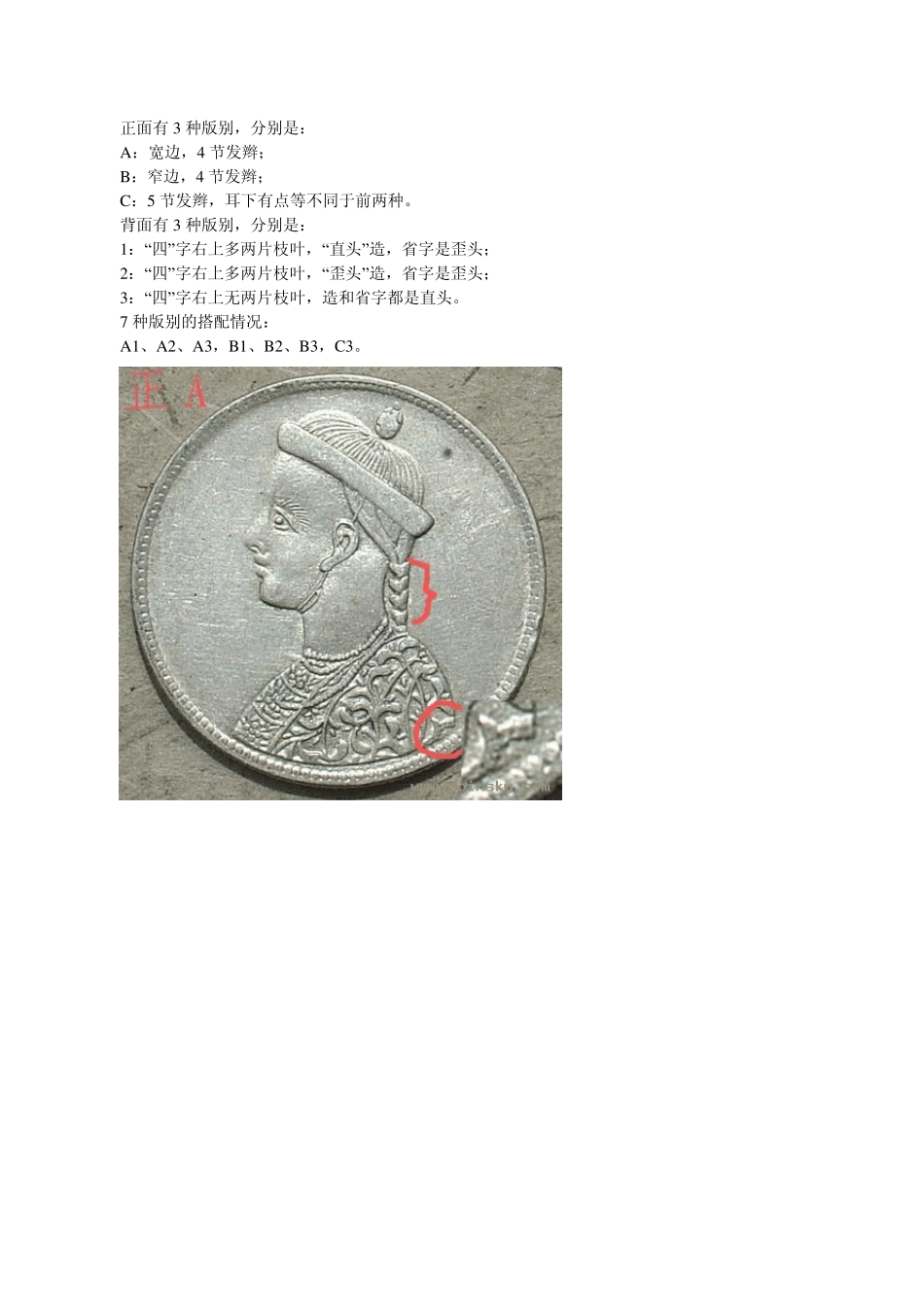 四川卢比无领横花的7种版别_第1页