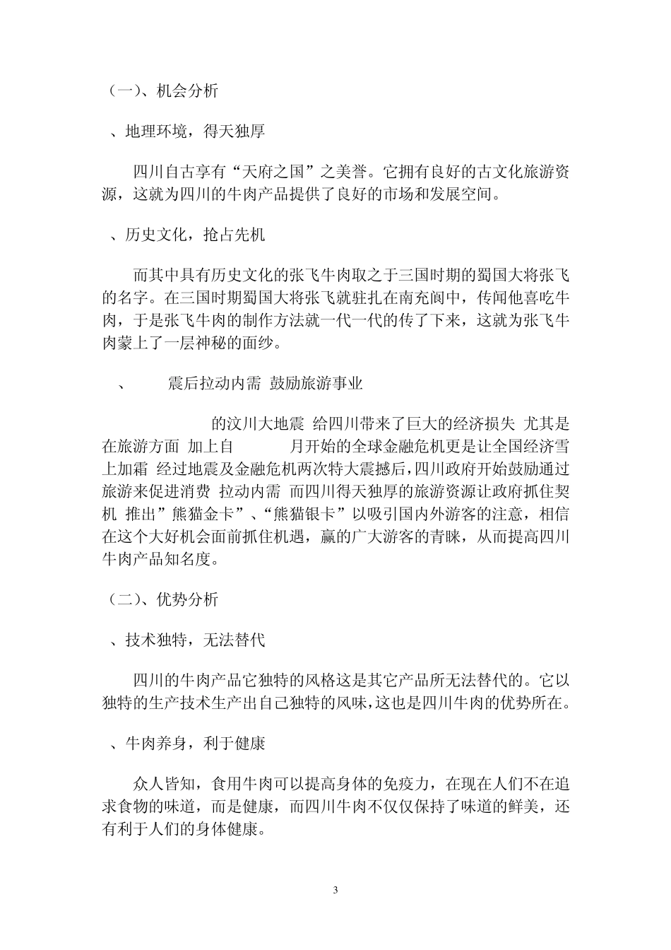四川牛肉产品网络营销策划案_第3页