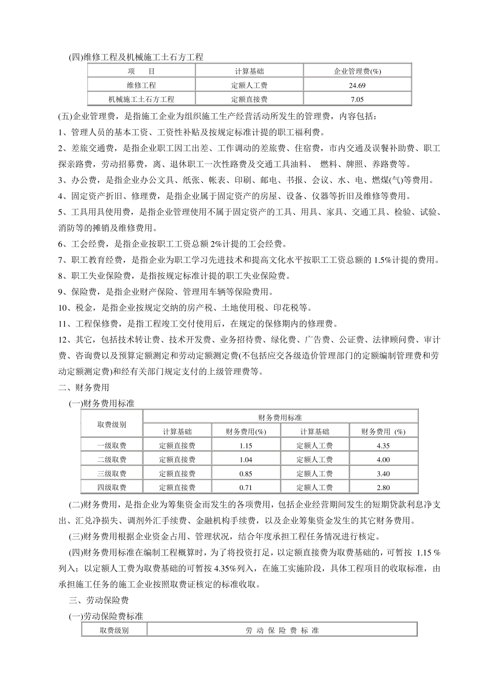 四川省2000定额建设工程——费用定额总说明_第2页