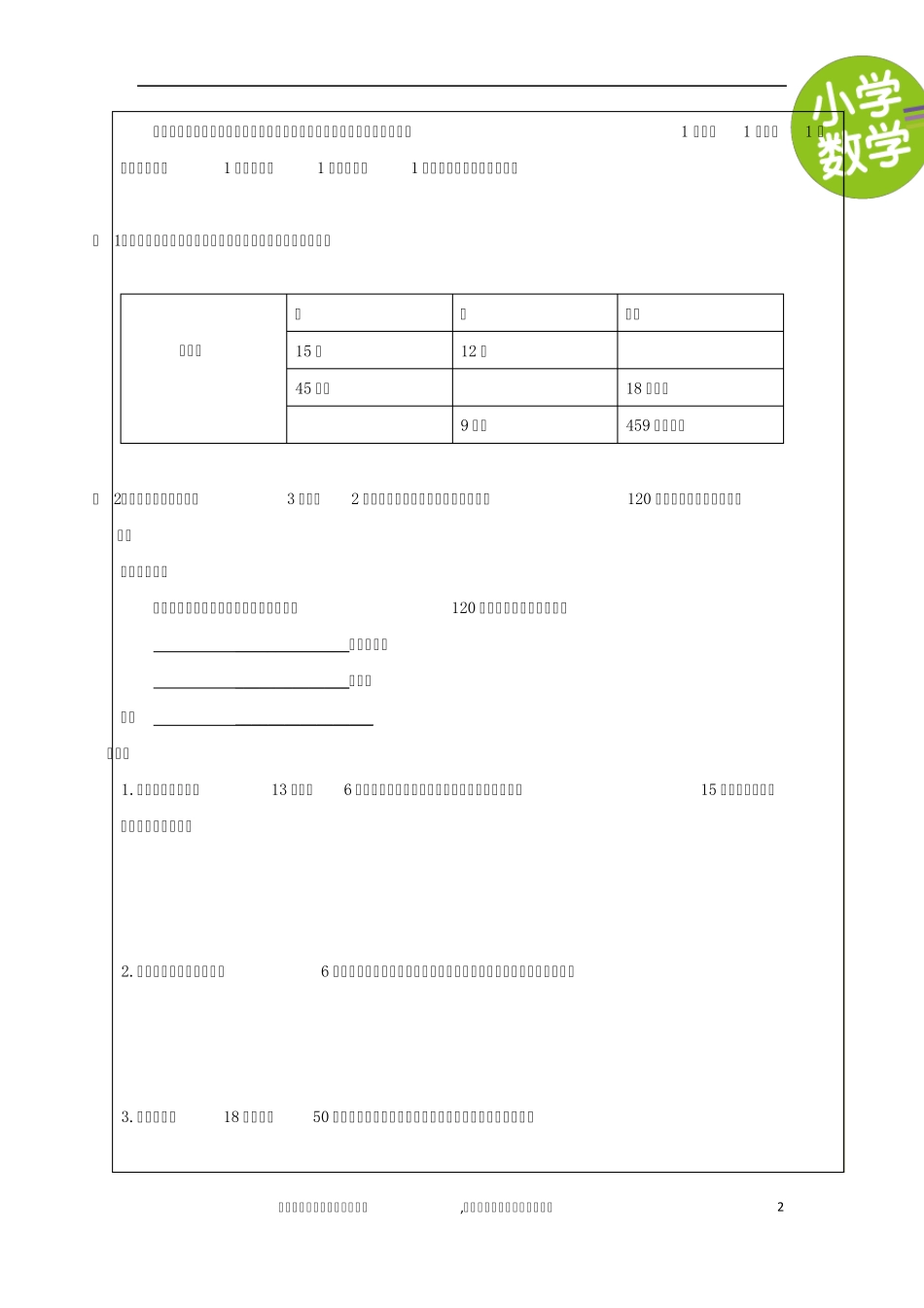 四年级上册公顷和平方千米知识点及练习教案_第2页