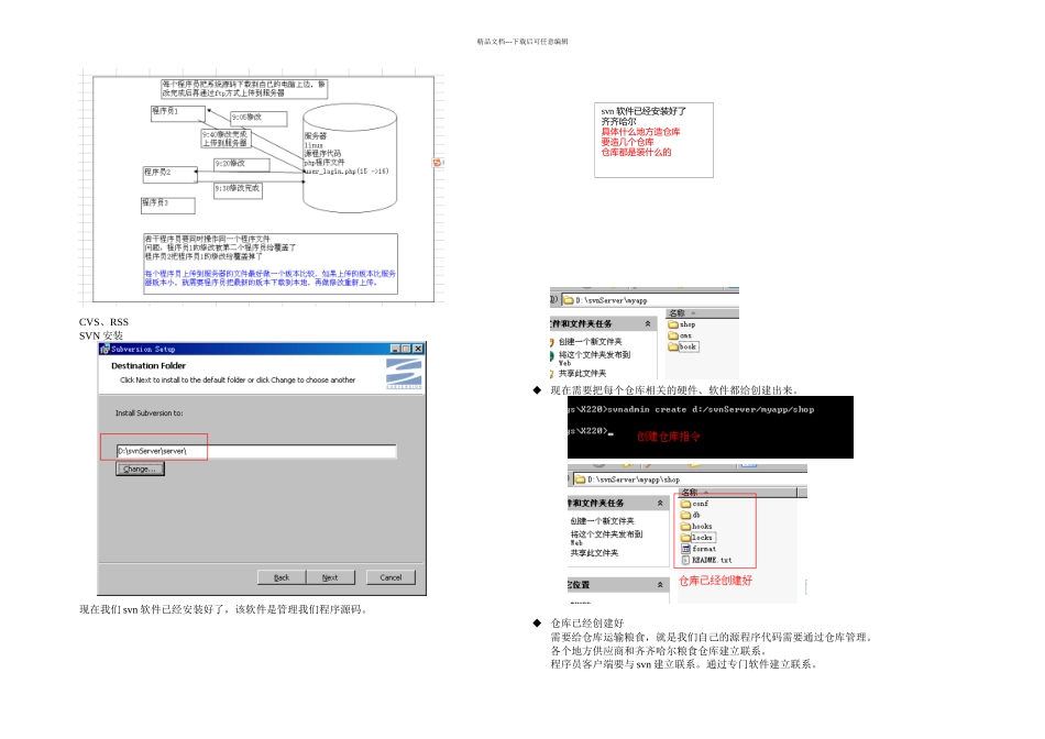 svn本控制详细使用教程_第1页