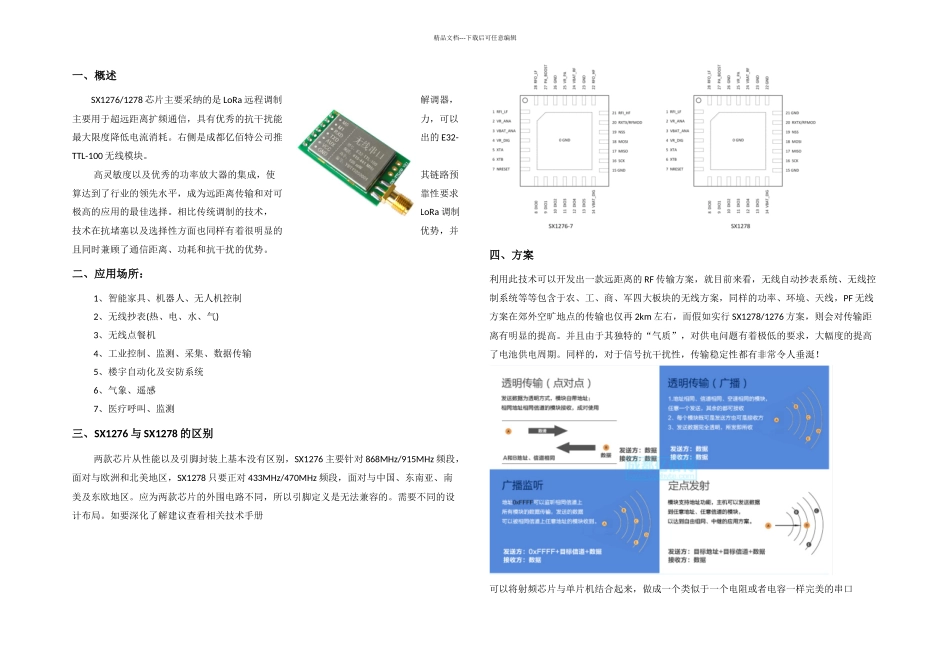 SXSXLoRa技术的远距离传输方案_第1页