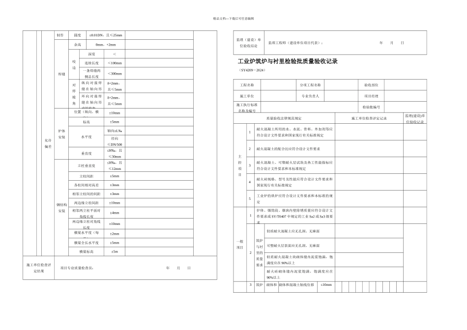 SY天然气净化厂检验批讲解_第2页