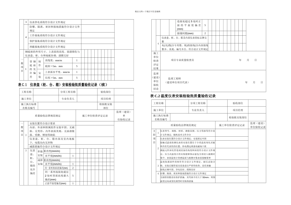 SY石油天然气建设工程施工质量验收规范自动化仪表工程_第3页