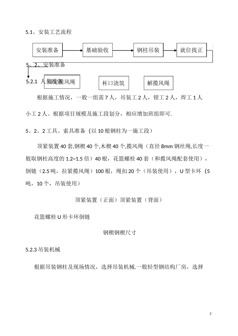 杯口基础钢结构施工工法_第2页