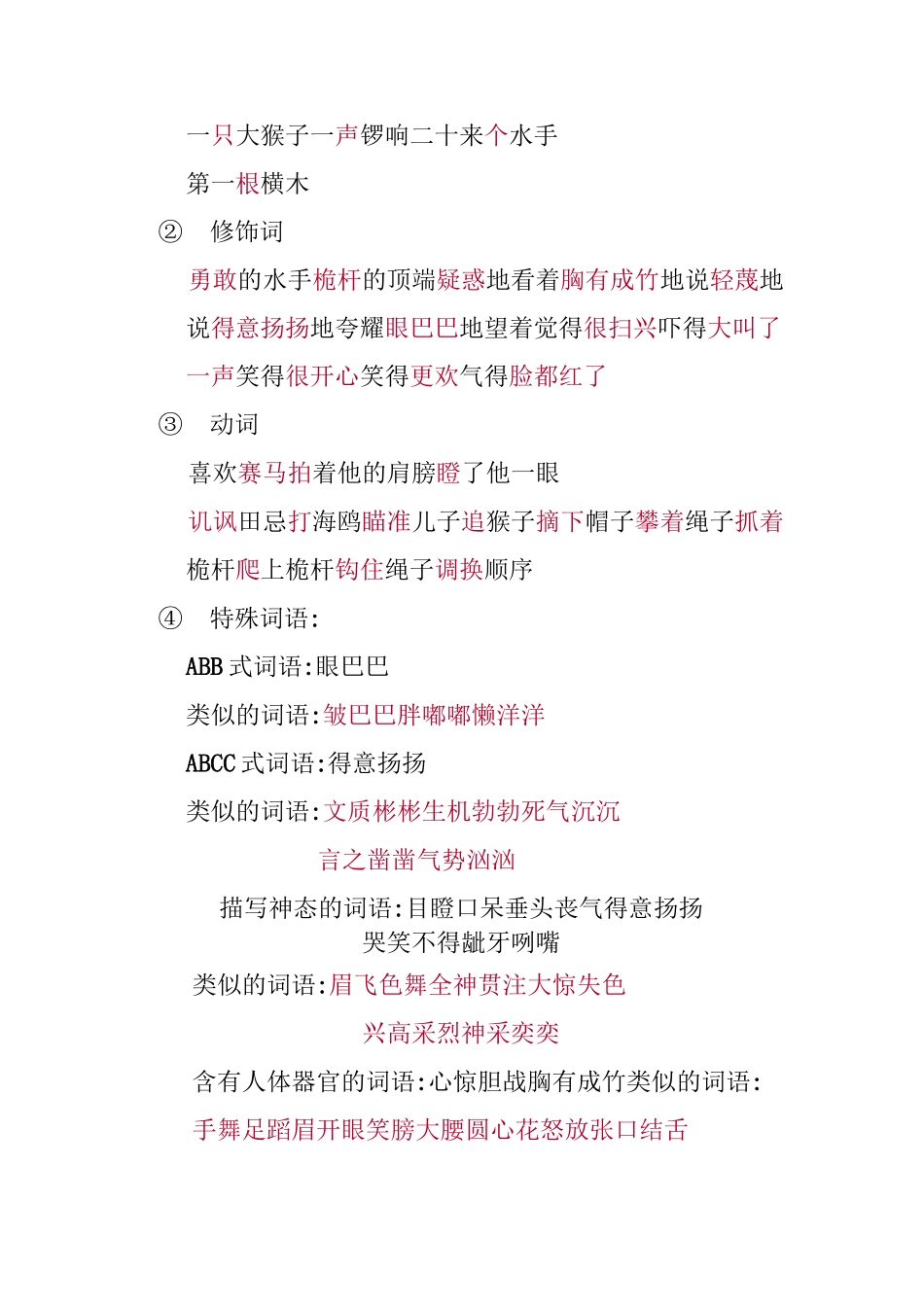 部编本语文五年级上册第六单元知识点汇总_第3页