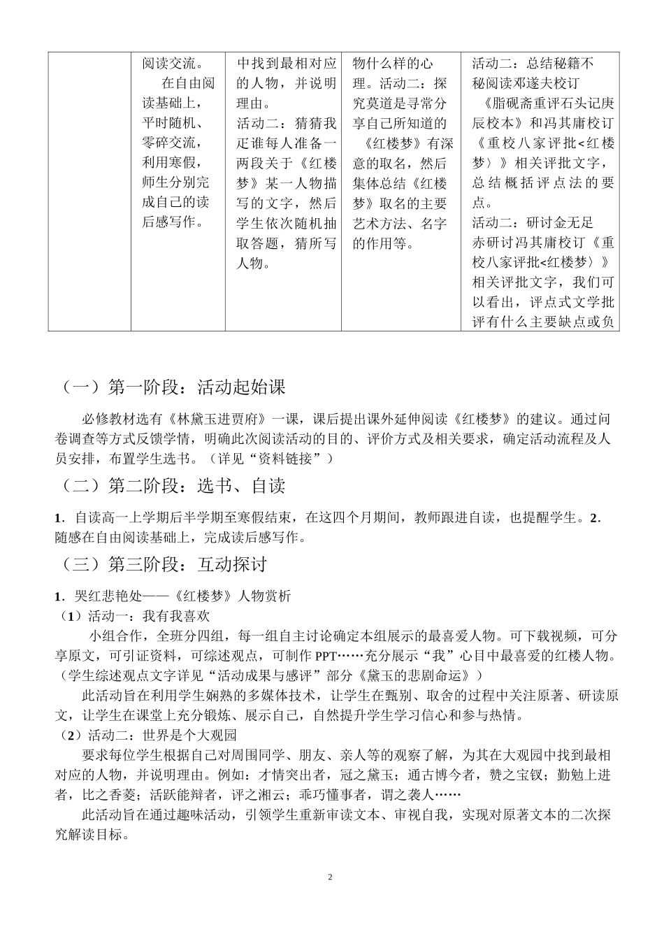 红楼梦整本书阅读_第2页